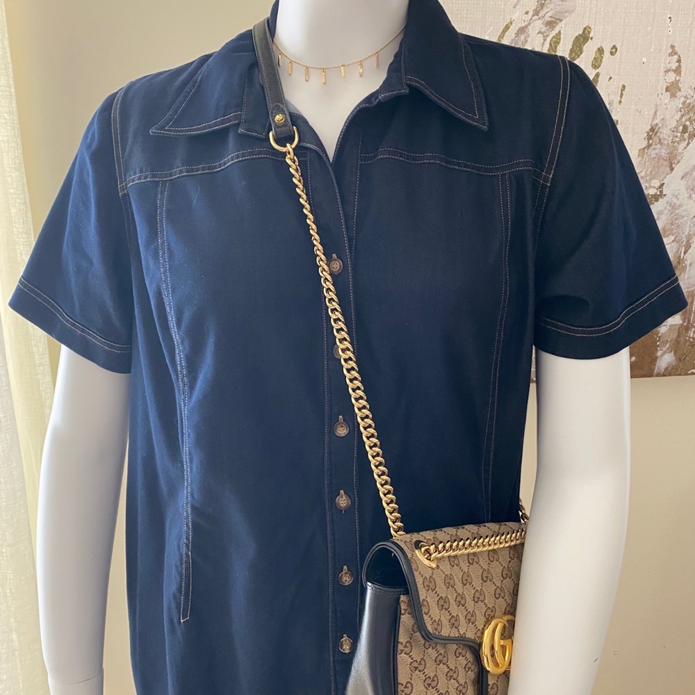 Super cute denim dress!